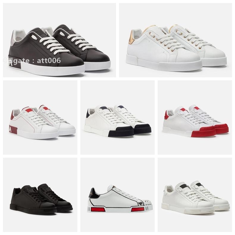 

Shoes 2021 Outdoor Sports Perfect Calfskin nappa Portofino White Leather Casual Walking Nice Famous Tr Sneakers DGs''Dolc''Gabbanas, #1