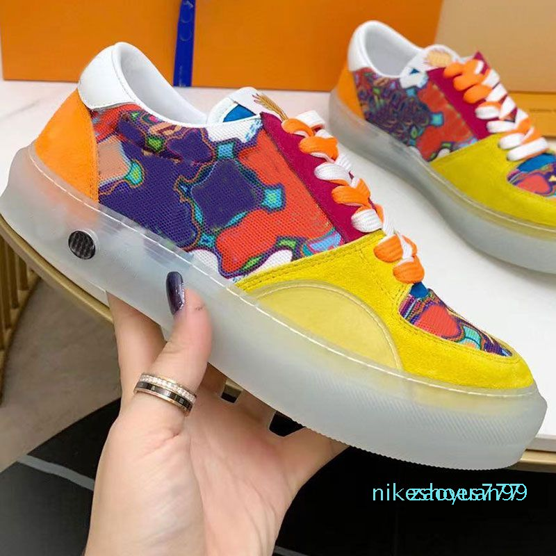

Casual Shoes Men leather designer women lace-up Sneaker on the tongue, As pic9