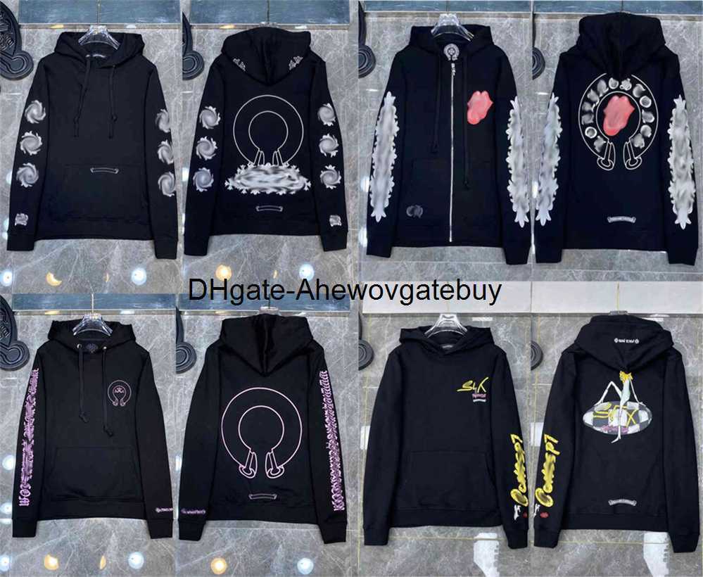 

Designer Hearts Hoodie Chromes Mens Hoody Clothing Womens Heart Hoodies Hooded Ch Cross Flower Arm Front Printed Horseshoe Pocket Zipper, 82