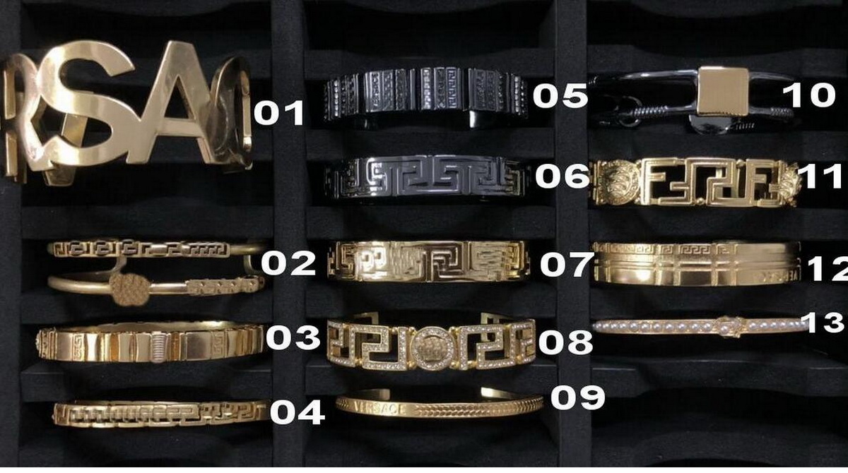 

Fashion Designed Cool Bracelets Hiphop Rock Bangle Banshee Medusa Head Portrait 18K Gold Plated Designer Jewelry 20 Style Choose vs