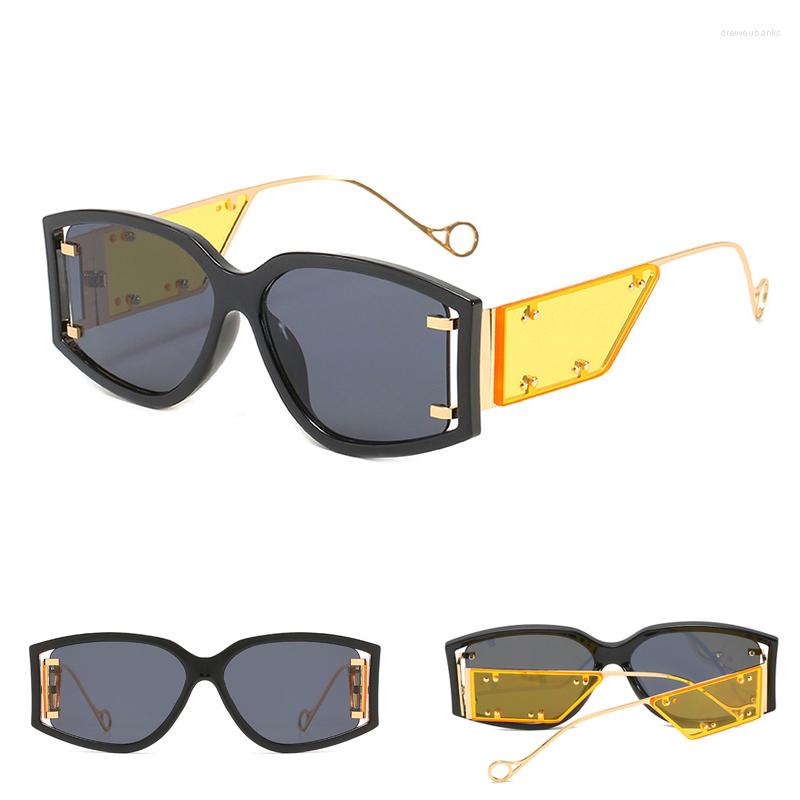 

Sunglasses Fashion Trend Retro Hit Color Personality Hip-hop Metal Women Outdoor Driving Street Shooting Shopping Glasses