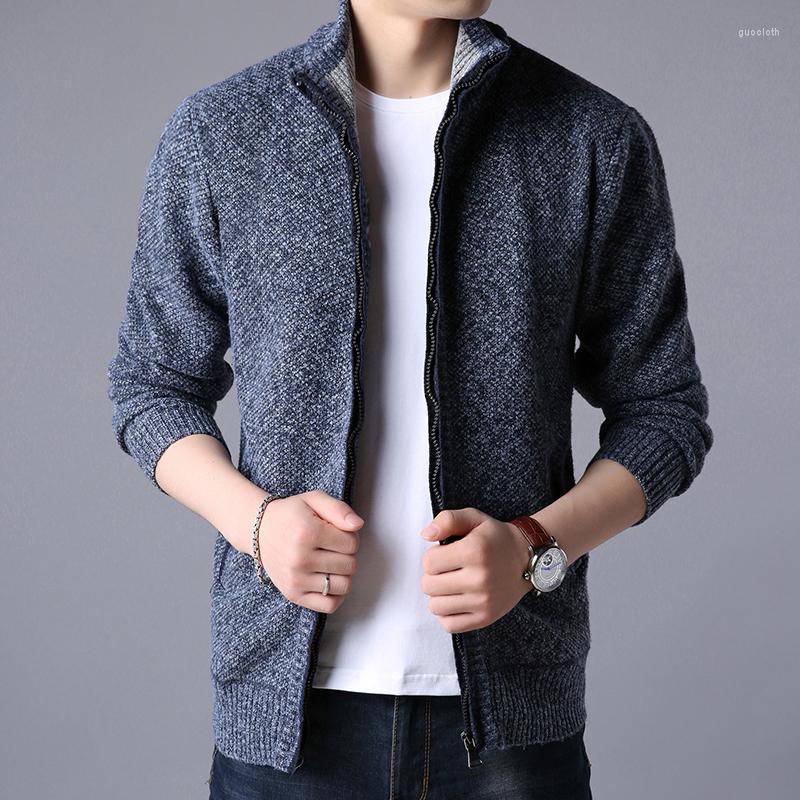 

Men's Jackets 2022 Fashion Thick Velvet Warm For Men Cardigan Streetwear Trend Overcoat Half Zip Pullover Casual Coat Mens Clothes, Blue