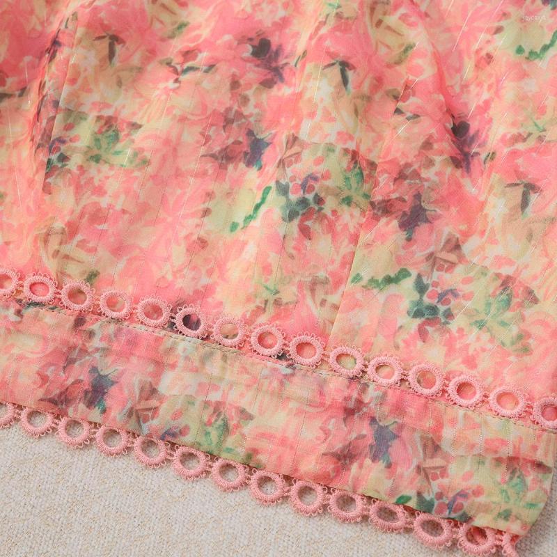 

Women' Tracksuits Summer Shorts Set Women Puff Sleeve Backless Print Mesh Shirt Crop Top High Waist Lotus Leaf Pants Lady Holiday 2022, Orange