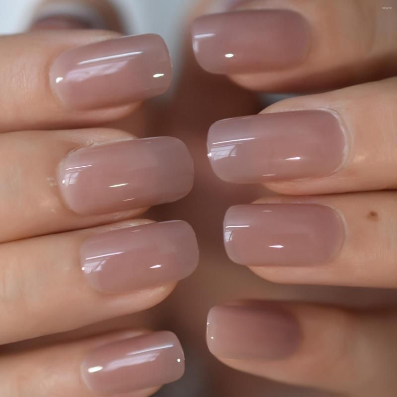 

False Nails Detachable Sqare Nail Press On Fullcover Fingernail Tips Medium Designs Gel Artificial Professional Manicure, L5983
