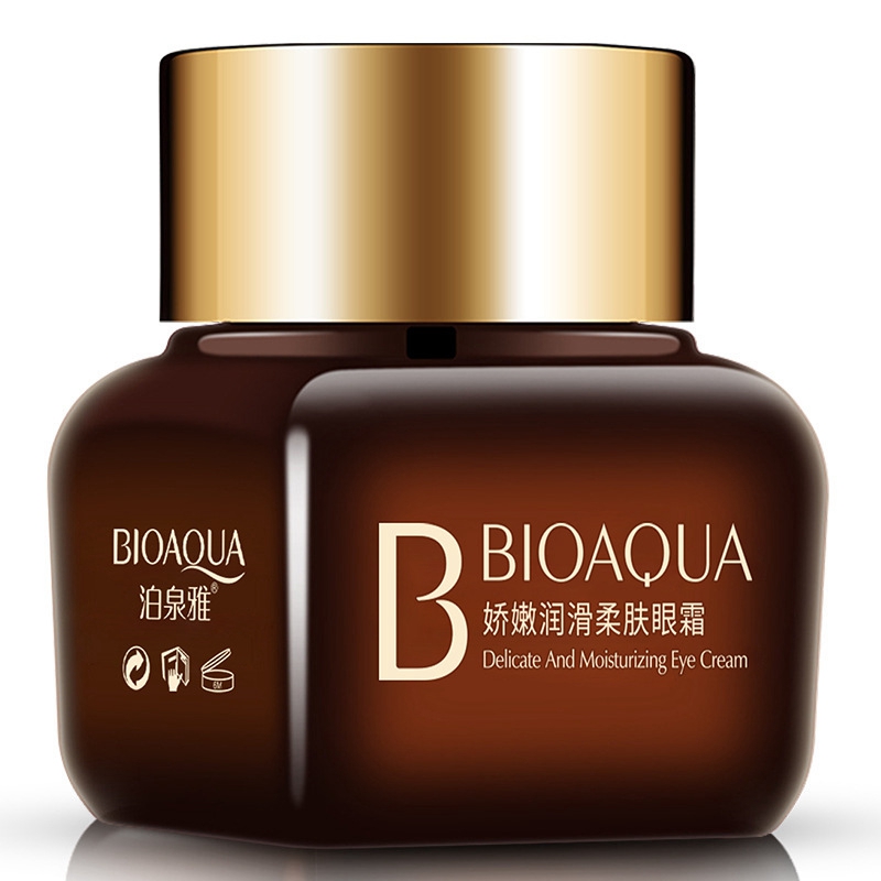 

BIOAQUA Brand 20g Lift Firming Elastic Eye Cream Skin Care Moisturizing Hydrating Anti Dry Remove Dark Circles Small Brown Bottle