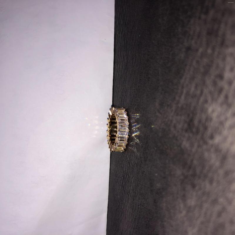 

Pendant Necklaces Hip Hop Chilled French Bread Ring Square CZ Rhodium Plated 1 Row Men's And Women's Jewelry