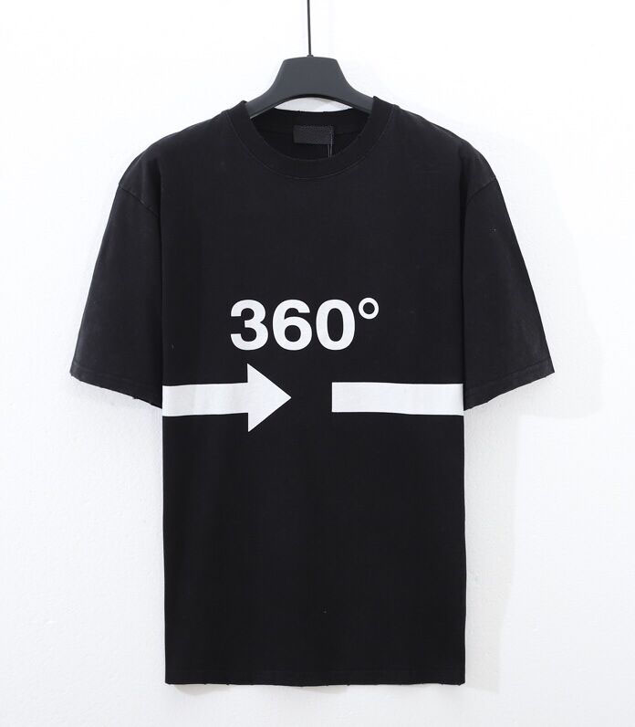 

2023ss early spring new high-grade cotton printed T-shirt round neck stitching pullover short sleeves Size m-xxxl Color black and white 7874F
