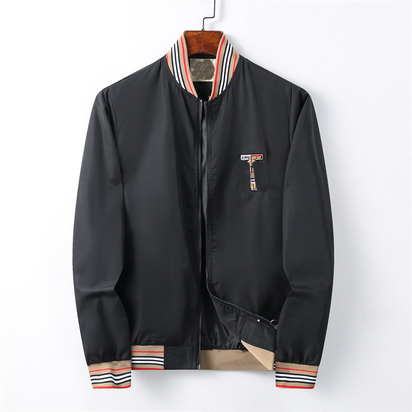 

Quality NEW jacket mans designer Long Sleeve Shirts mens Brand jacket Autumn Winter luxury clothing Black white embroidery letter coat JCX9, 3 asian size
