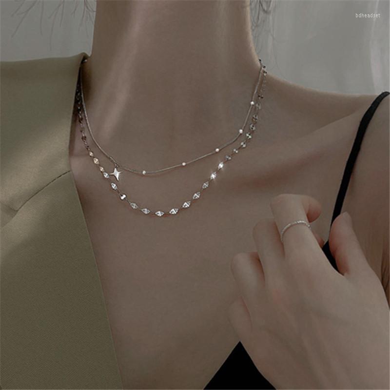 

Choker Fashion Double Layer Tassel Cross Charm Pendent Necklace For Women Girls Party Jewelry Collar Dz259