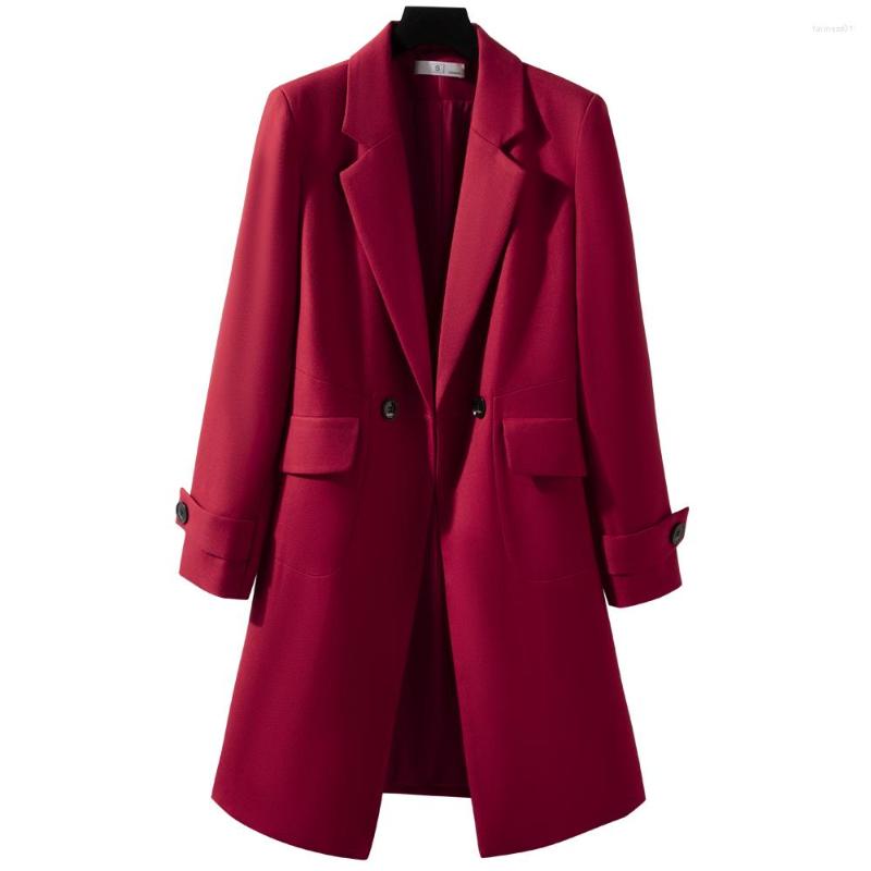 

Women' Trench Coats Light Mature Wind Medium And Long Windbreaker Women' Autumn 2022 Korean Version Slim Fit Temperament Fashionable