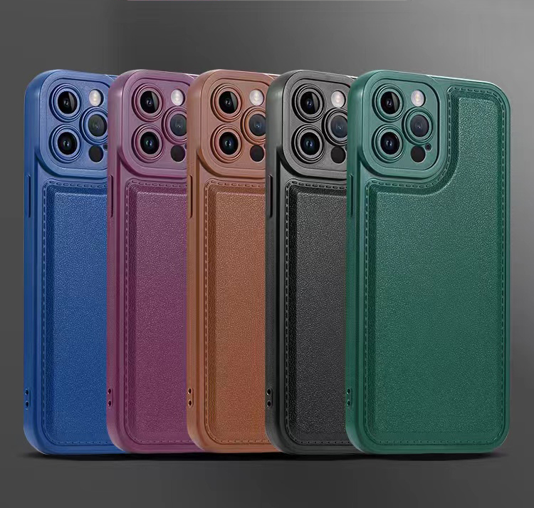 

Fashion 0.3MM Leather Grain Soft TPU Cases For Iphone 14 Plus 13 12 Pro Max 11 XR XS X 8 7 Plus Flexible Anti Shockproof Silicone Slim Luxury CellPhone Cover Back Skin, Pls let us know the color you want