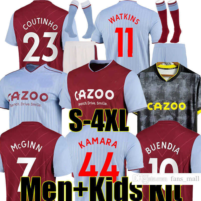 

4XL 22/23 Aston Soccer Jerseys villa WATKINS INGS COUTINHO BUENDIA McGINN EL GHAZI WESLEY DOUGLAS LUIZ MINGS KONSA M.TREZEGUET Football, 22-23 home