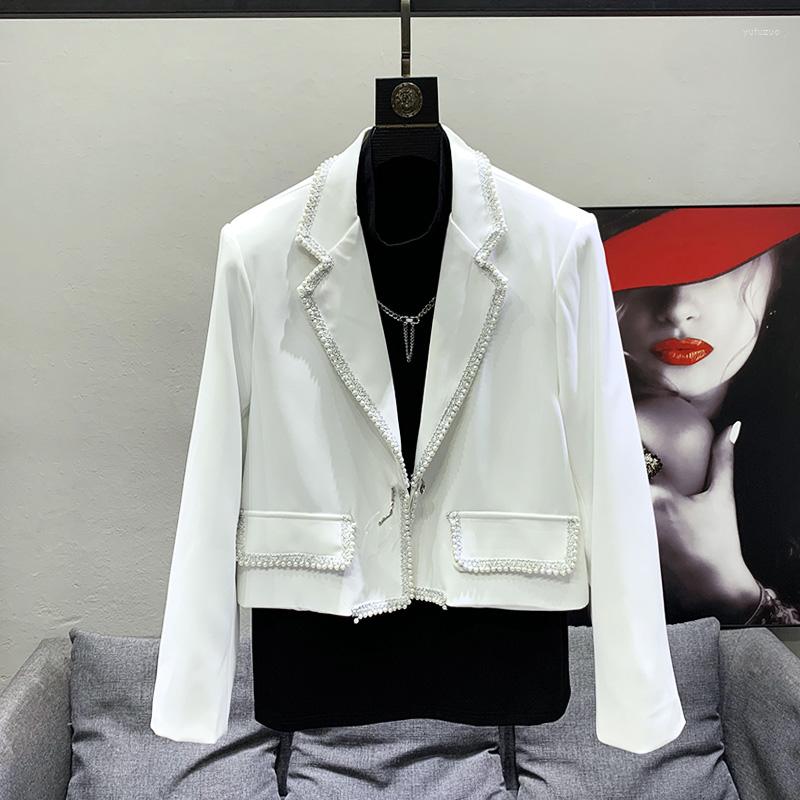 

Men's Suits Vb373 Fashion Men's Coats & Jackets 2022 Runway Luxury European Design Party Style Clothing, Black