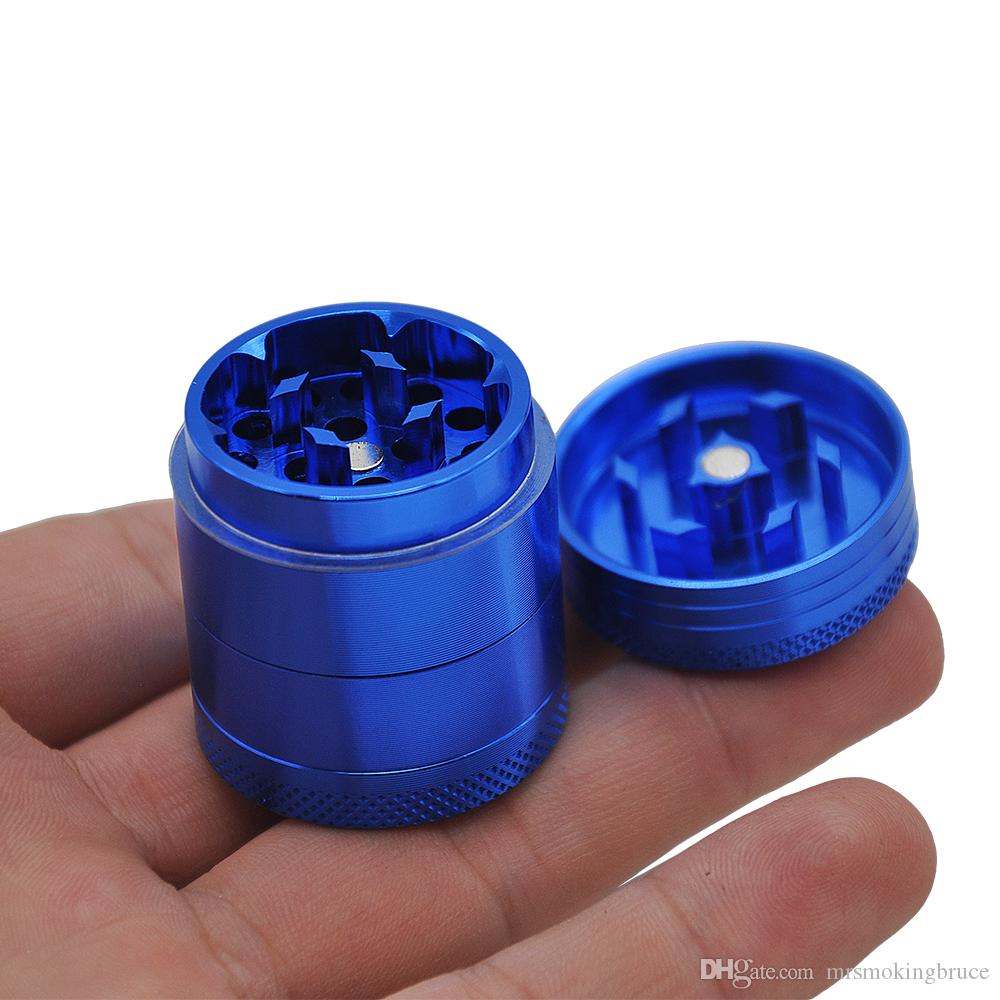 

mini portable 30mm tobacco herb grinder smoke accessory Aluminum Grinders Diamond Cut Teeth Herb Crusher Hand Muller