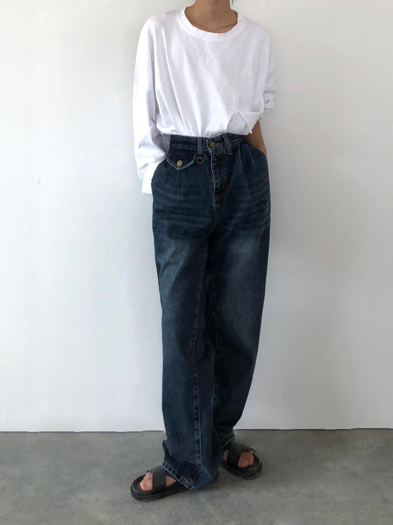 

Men' Jeans 2022 Vintage Wash Made Old Mop Slacks For Men And Women, Blue