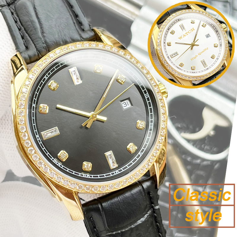 

luxury 3-pin single calendar men's mechanical watch fully automatic Cityzen mechanical movement 41mm daydate diamond wristwatch for men Orologio di Lusso
