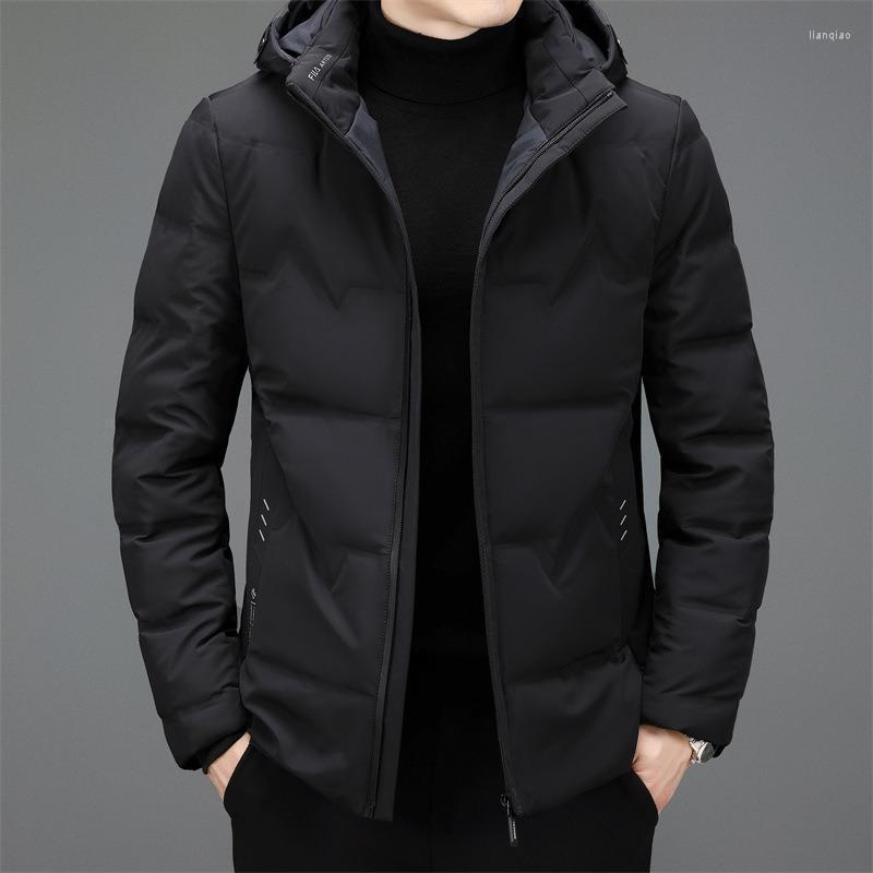 

Women's Down CEAVA 2022 WINTER BLACK COLOR MENS LOOSE FIT WHITE DUCK COATS
