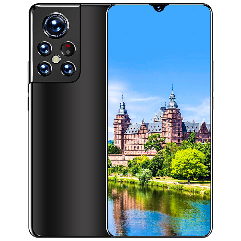

S22 Ultra Cheap New Android Smartphone 6.53 Inch RAM2GB ROM16GB 5G Mobile Phone, Black