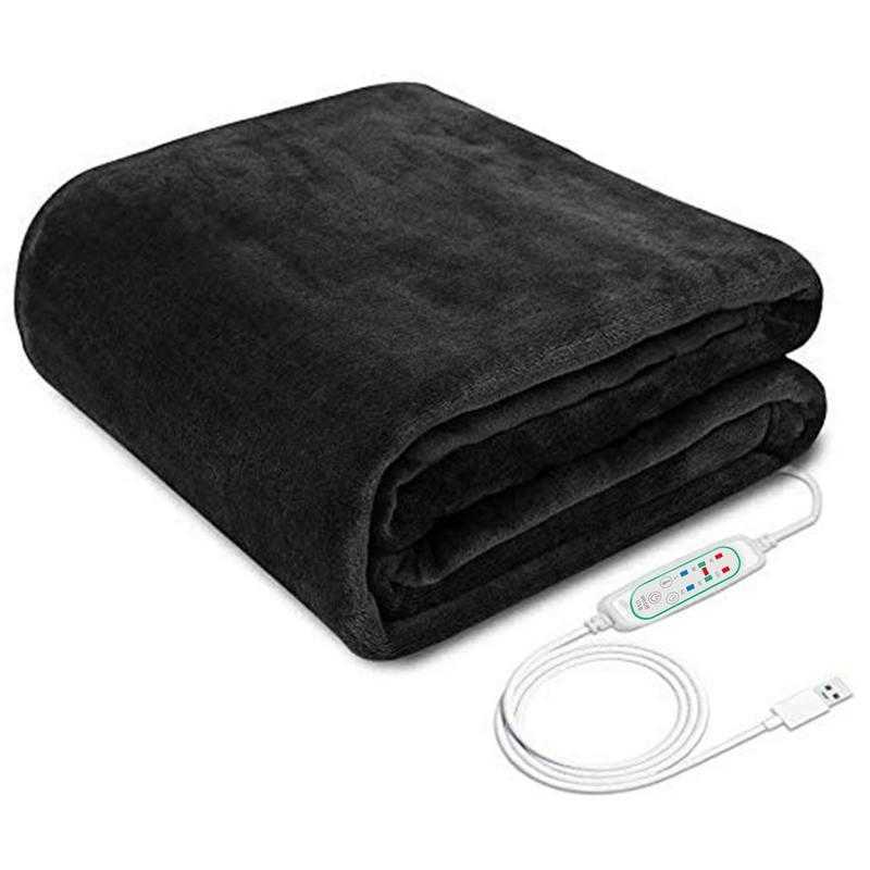 

s USB Warm Heated Shawl 3 Heat Settings With Timing Function Electric Blanket Wearable Soft Heating Blank 1008