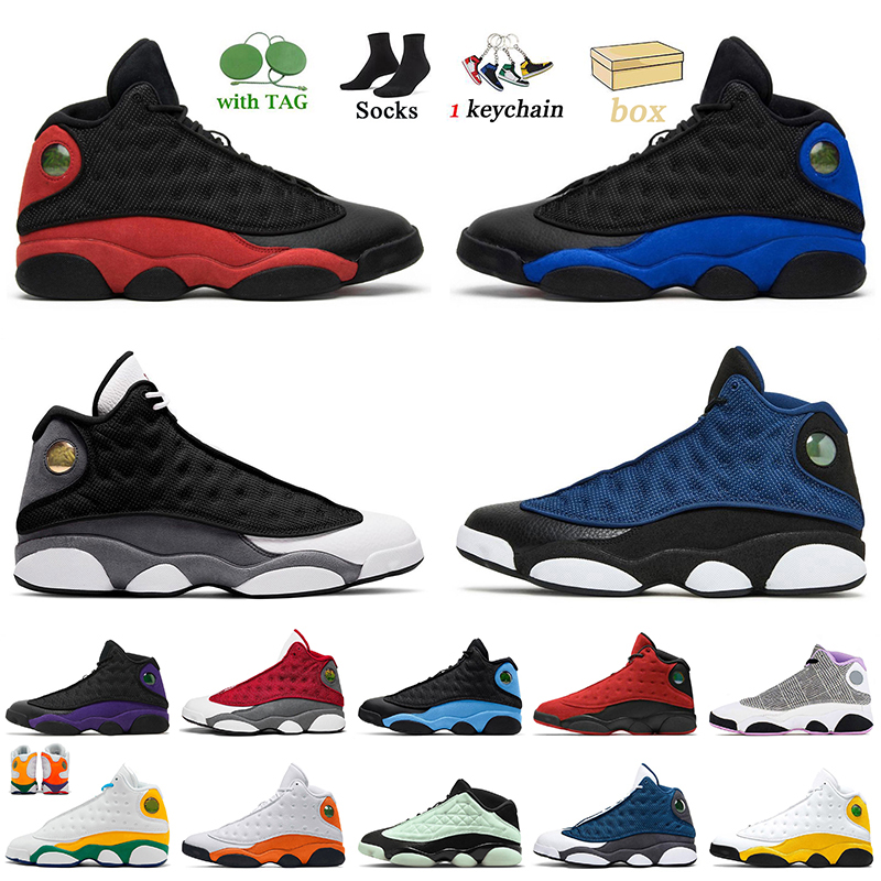 

Outdoor Sports Trainers Jumpman 13 Basketball Shoes 13s Black Flint Navy Hyper Royal Del Sol Court Purple Starfish Playground Altitude, B38 gold glitter 40-47