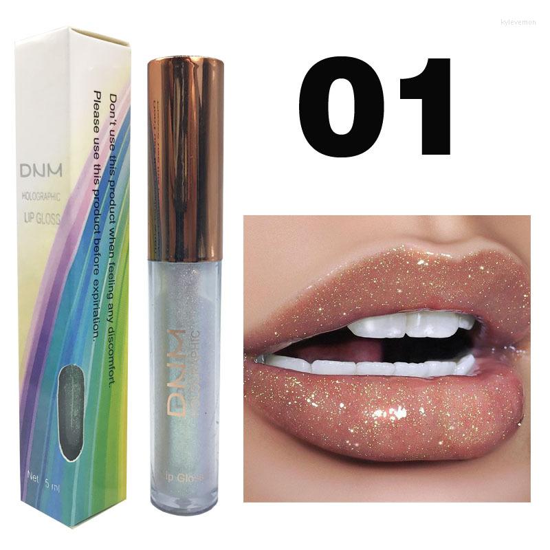 

Lip Gloss 6 Color Glitter Liquid Flash Pearlescent Bright Moisturizing Lipstick Long Lasting Mirror Surface Glaze TSLM1, 06