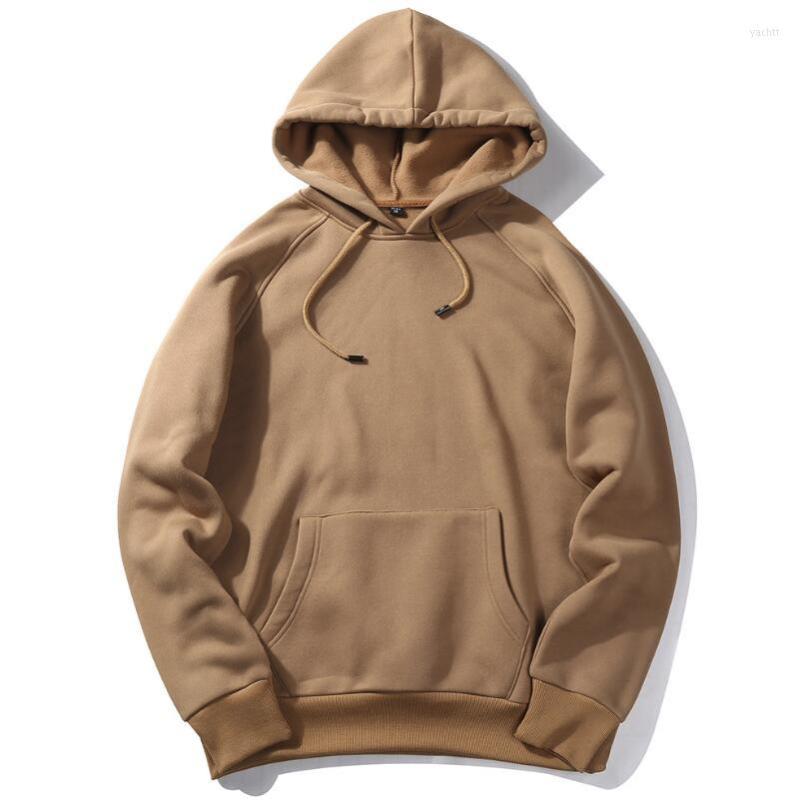 

Men' Hoodies Brand Men Autumn Warm Solid Color Hooded Fleece Coat Casual Hip Hop Sweatshirts EU Size XXL, Blue