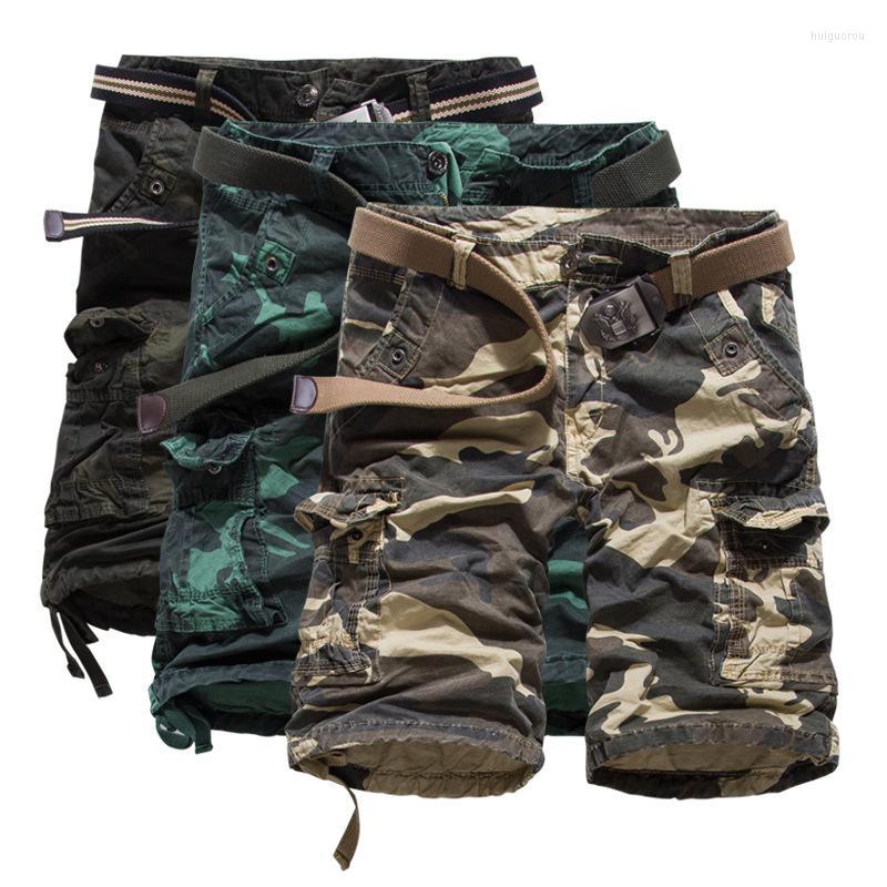 

Men's Shorts High Quality 2022 Summer Military Cargo Cotton Men's Overalls Fashion Loose Camouflage Pants Wholesale, Army green