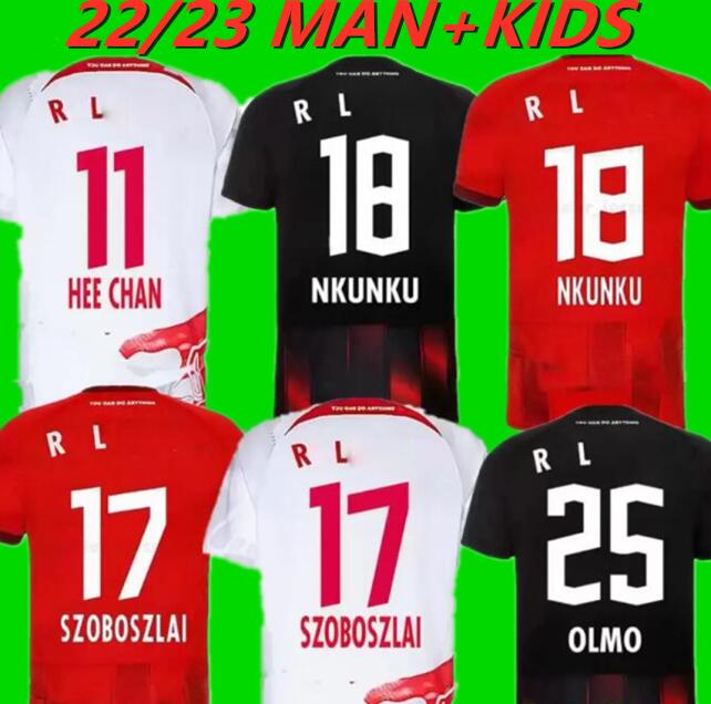 

2022 2023 RBL soccer jerseys Leipziges POULSEN FORSBERG 22 23 Bundesliga SABITZER camisetas de futbol men kids kit socks full sets Football shirt 817