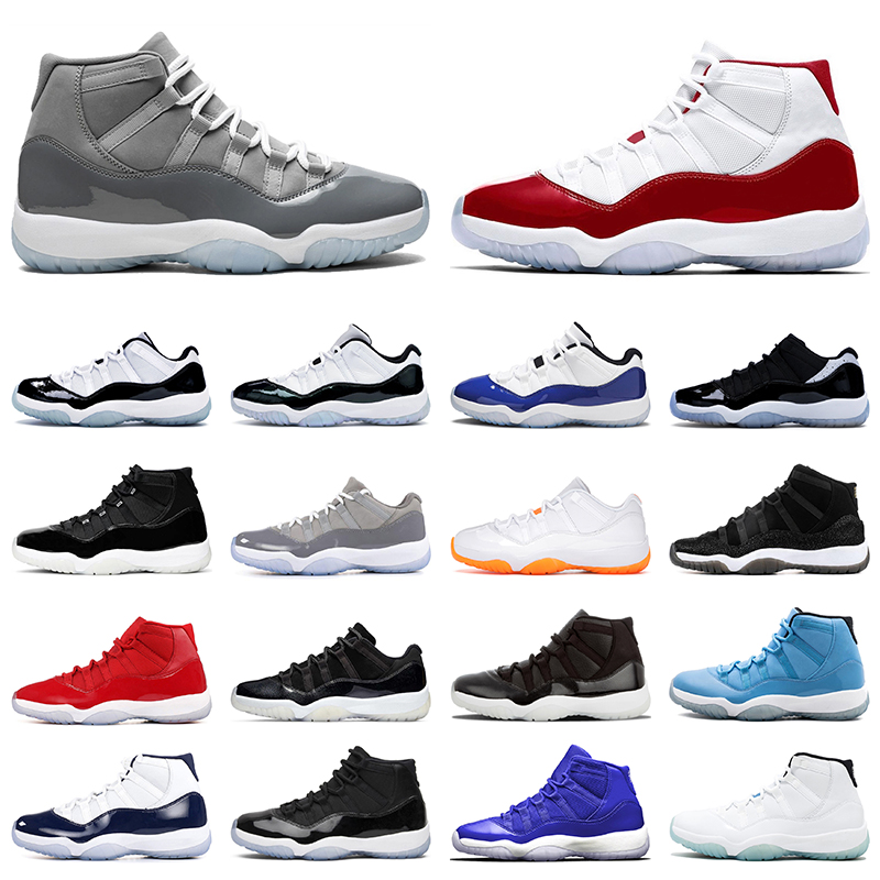 

Jumpman 11 11s Basketball Shoes Mens Womens White Bred Citrus Cool Grey Gamma Blue Cap and Gown Legend Blue Sports Trainers Sneakers, Pantone