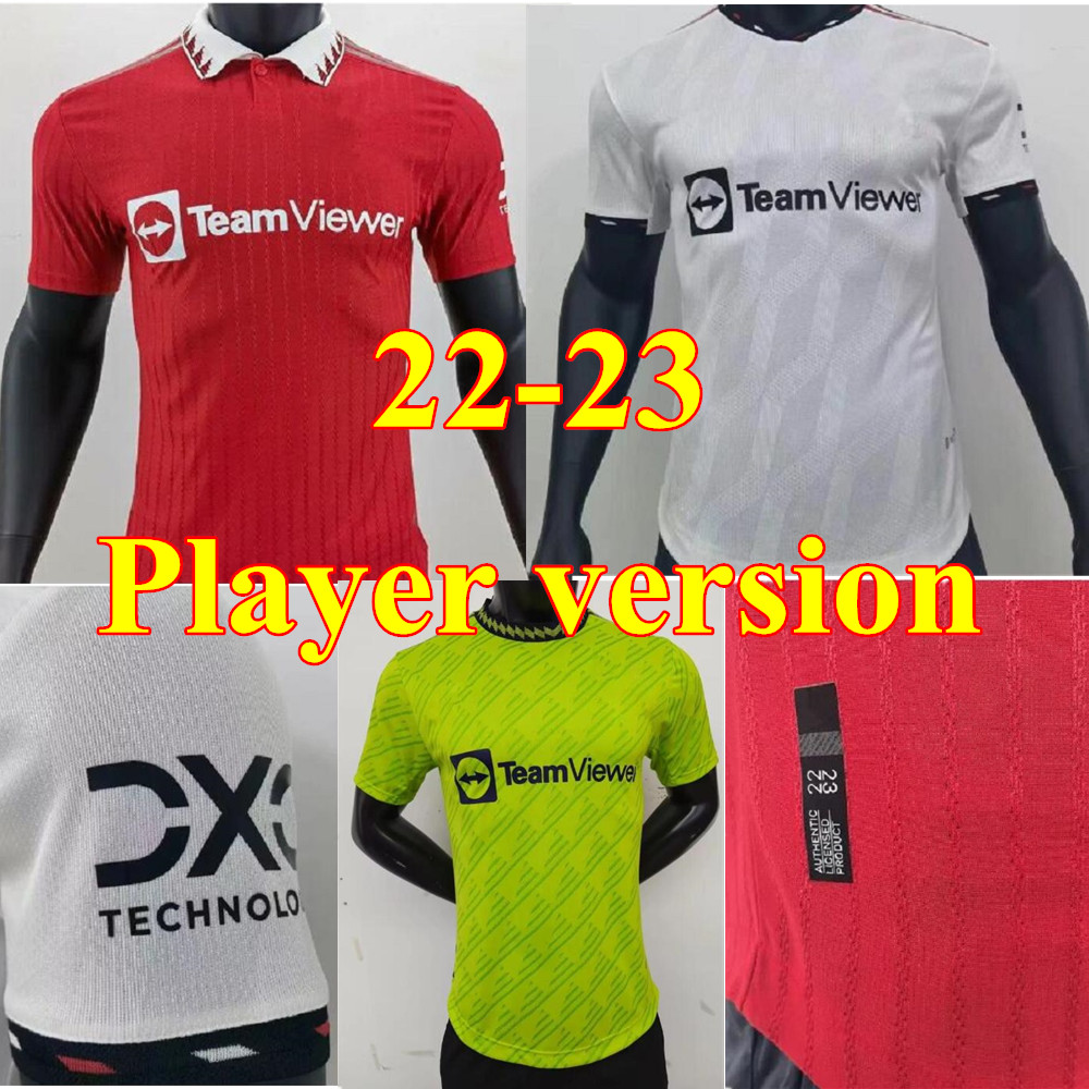 

2022 2023 Player version CASEMIRO soccer jerseys UTD MALACIA ERIKSEN B.FERNANDES sancho MAGUIRE VARANE RASHFORD SHAW football MARTINEZ manchesterS tight shirts, 3rd