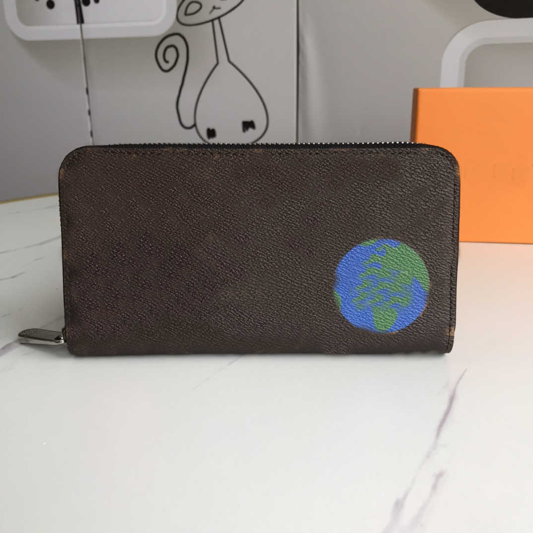 

2021womenpurses Women's Wallets Zipper Bag Female Wallet Purse Fashion Card Holder Pocket Long Women Tote Bags with Box Dustbags 67824, Brown