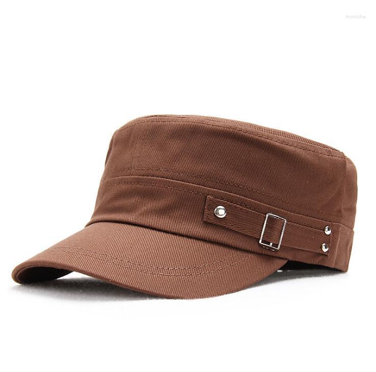 

Berets Men's And Women's Hats All-match Flat-top Caps Outdoor Casual Military Fashion, Color1