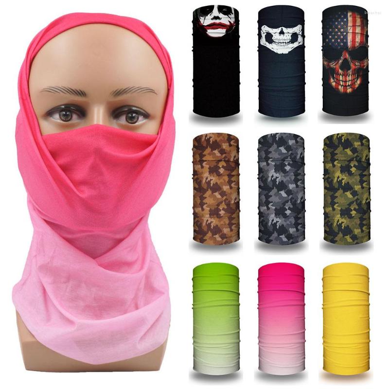 

Bandanas Printing Color Bandana For Women Men Face Mask Dustproof Headband Cycling Hiking Cool Neck Gaiter Undercap Headscarf Balaclava