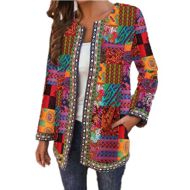 

Women's Jackets Jackets For Women Fashion Clothes Hot Women Clothing Coat Casual Autumn Vintage Elegant Spring Ethnic Style Streetwear Cardigan T221008, Blue-green