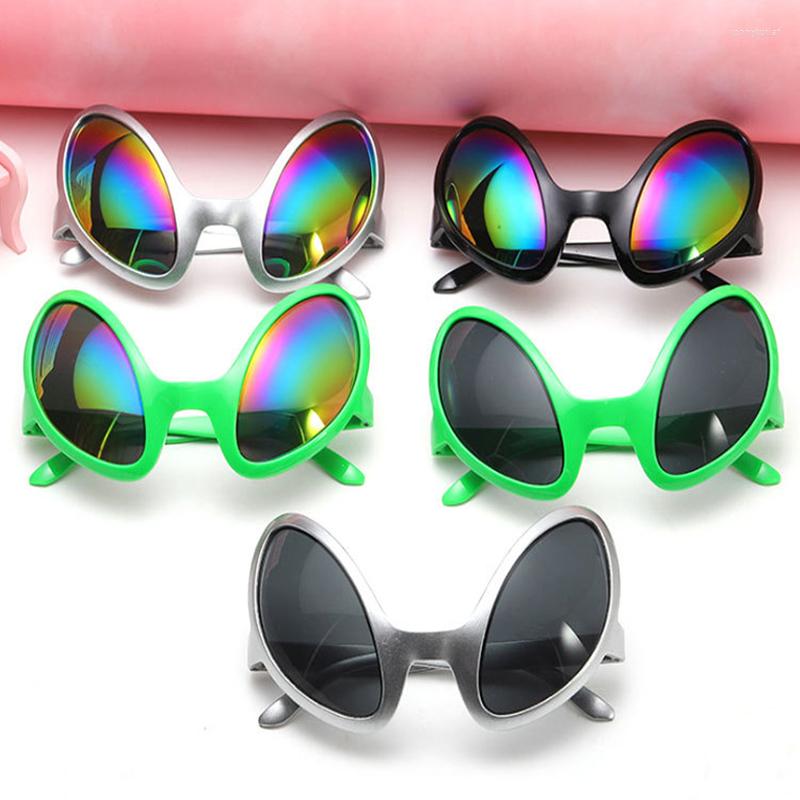 

Sunglasses Funny Prom Props Glasses Holiday Party Irregular Shape Rainbow Lenses