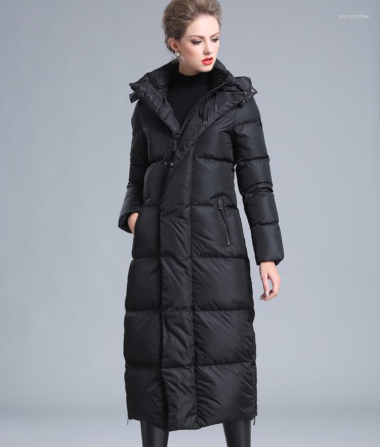 

Women' Down Women' Winter Clothing Puffer Zipper Coat Big Size 4XL Black Gray Navy Blue Thick Warm Large Long Jacket