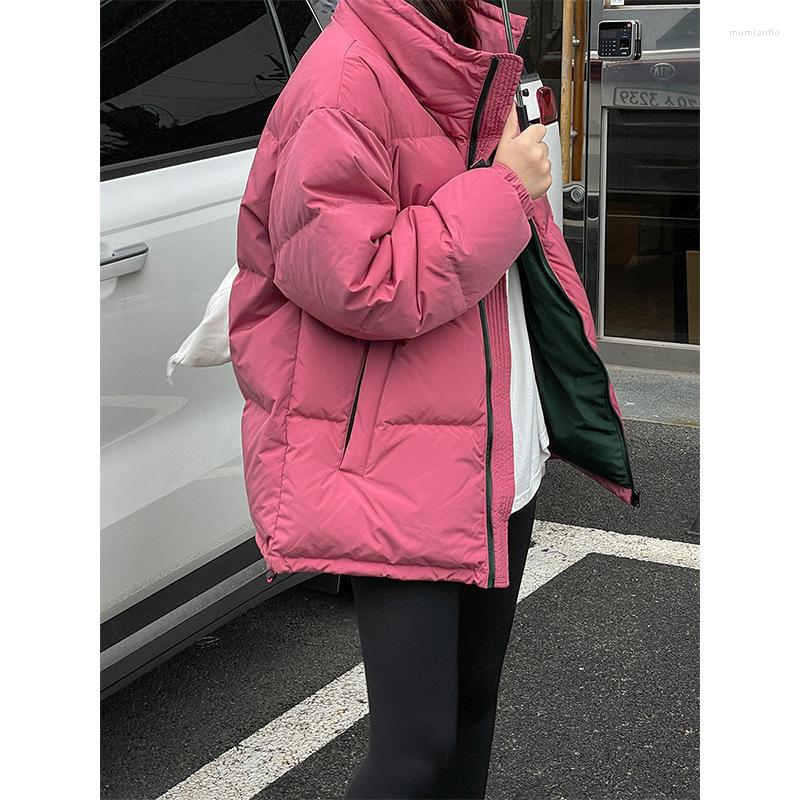 

Women's Down DCAMP 2022 WINTER PINK COLOR MID-LONG WOMENS WHITE DUCK COATS