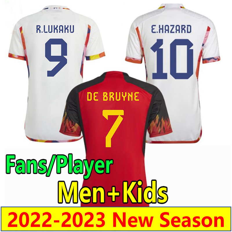 

2022 MERTENS LUKAKU Soccer Jersey 22 23 DE KETELAERE hazard OPENDA TIELEMANS Batshuayi De Bruyne Football Shirt beLGiUMs CARRASCO WITSEL ONANA men kids Kit uniforms, Kids 22-23 home