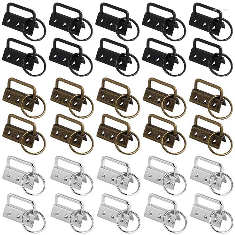 

Keychains Key Chain Hardware 30 Pieces Wristlet Lanyard Blanks Clamp Clasp Pendant For Bag Wristlets And Hand Crafts