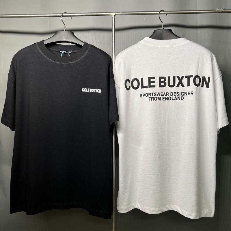 

Men' T Shirts 22ss Cole Buxton T-shirt Fashion Men Women High Street Style Slogan Print Graphic Oversized Top, Black