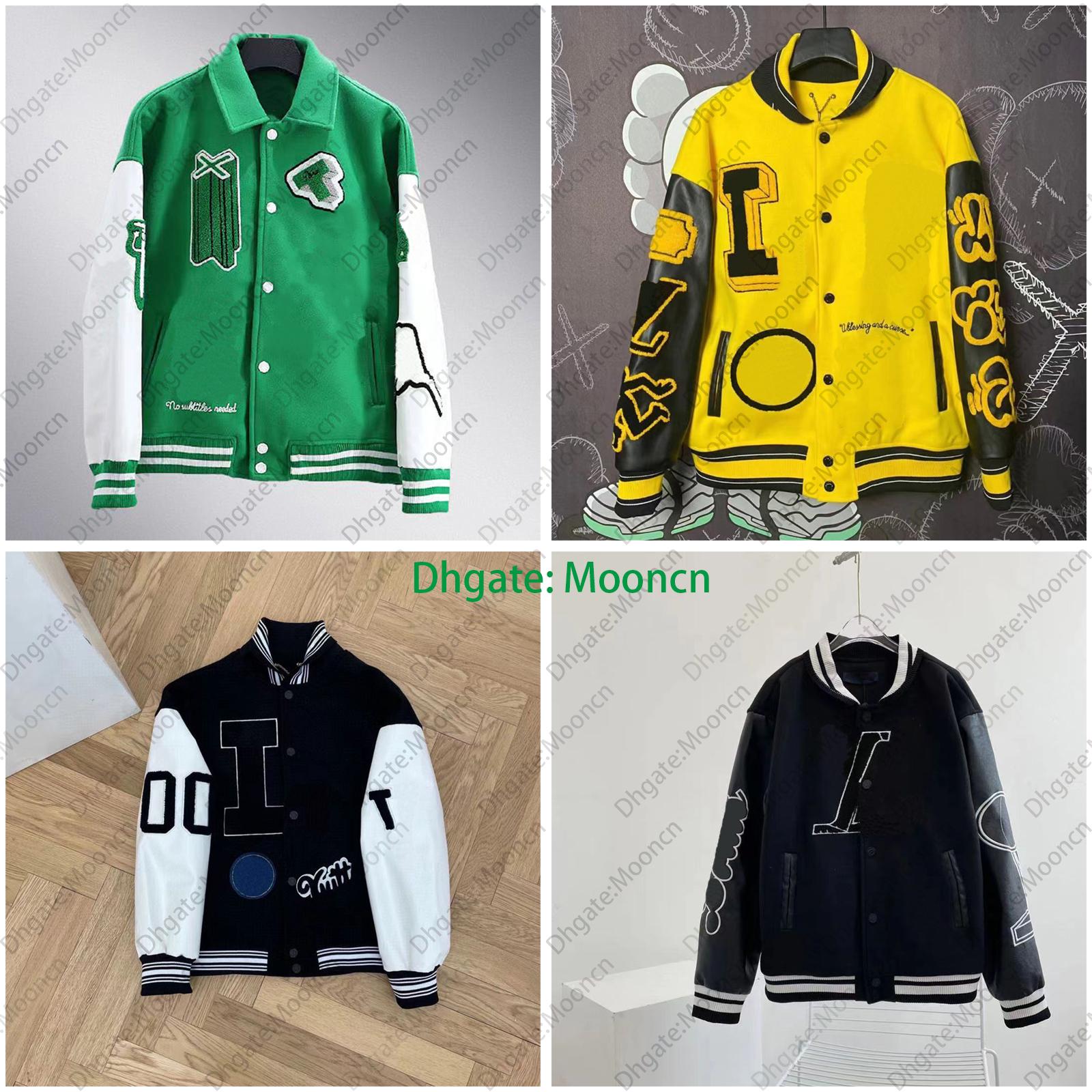 

Fashion Varsity Animal Letter Towel Embroidery Jackets Crochet Floral Baseball Jacket High Street Couples Women Mens Coat HFXHJK105, #5
