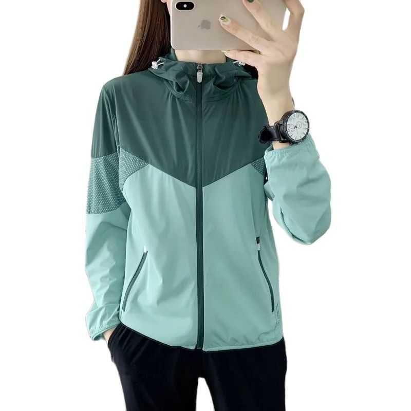 

Women's Jackets 5XL Ice Silk Sunscreen Clothing Women's Summer Thin Jacket 2022 New Windbreaker Outdoor Top Sports UV Breathable Blousers Hooded T221008, Purple