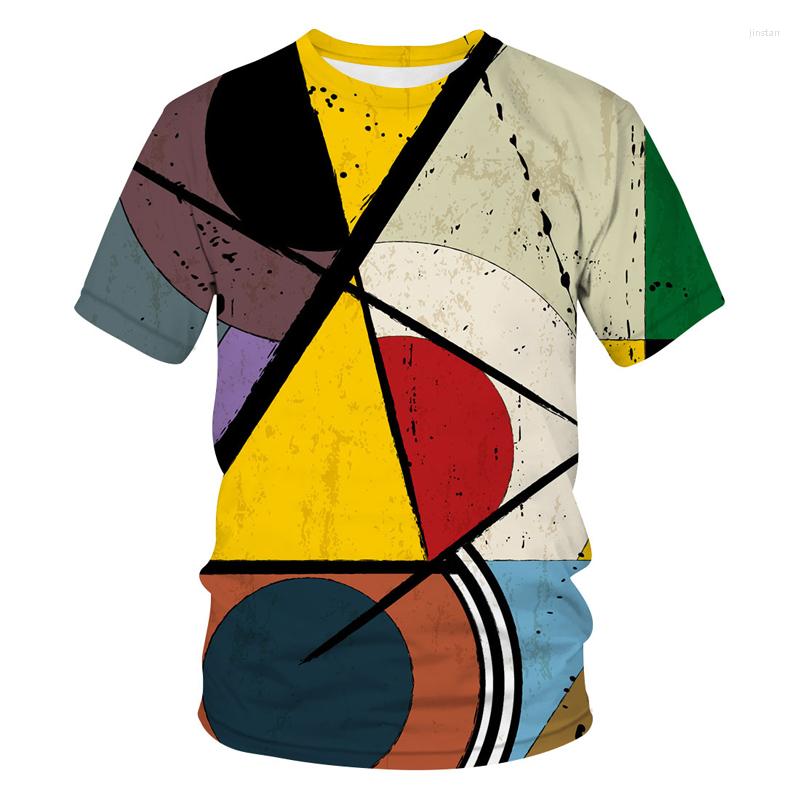 

Men's T Shirts Summer Fashion T-Shirt Men Clothing 3D Printed Personality Geometry Shirt, 15