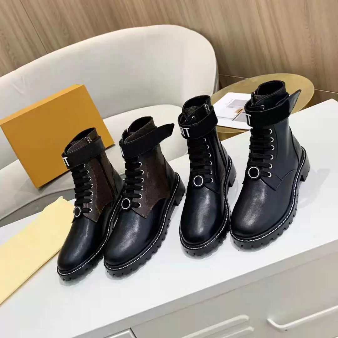 

New winter Flat Boots Ankle Boot Booted Shoes Women Territory Fashion Letter Print Top Designer Ladies Winter