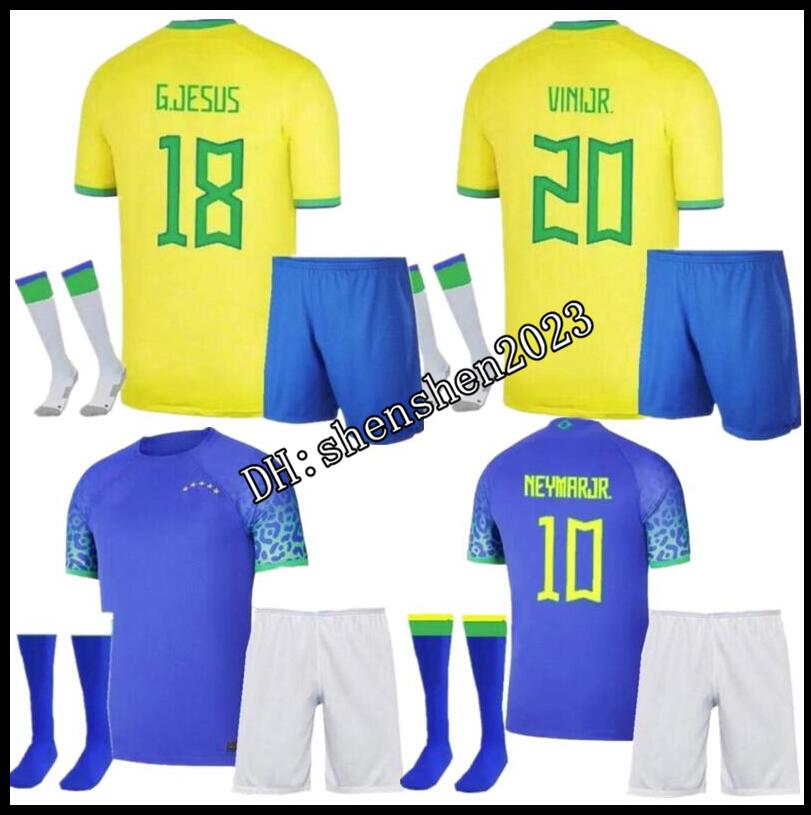 

2022 soccer jersey Camiseta de futbol PAQUETA BRAZILS NERES COUTINHO football shirt JESUS MARCELO PELE CASEMIRO brasil 22 23 maillots football menAdult kit, 2022 home adult kit