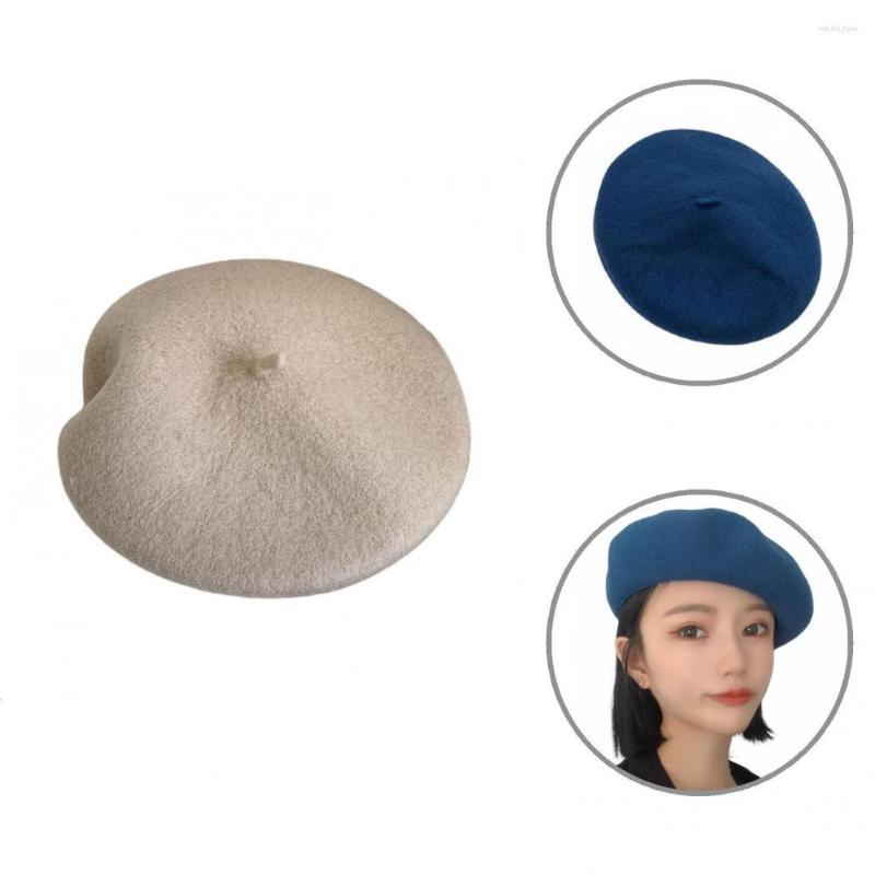 

Visors Multi-functional Chic Portable Women Cap Faux Wool Vintage For Daily Wear, Black