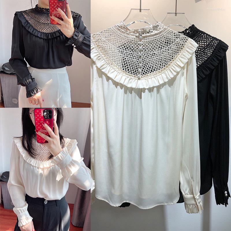 

Women's Down CFAYE 2022 SPRING WOMENS REGULAR FIT KNITTING SILK LACE T-SHIRT