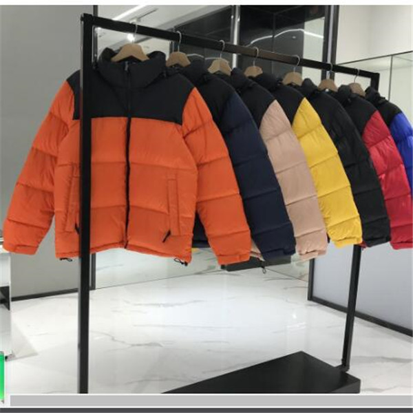 

Men's Down Cotton Jacket Parkas Winter Womens Jackets Coat Outdoor Windbreakers Couple Thick Warm Coats Tops Outwear Color, Orange
