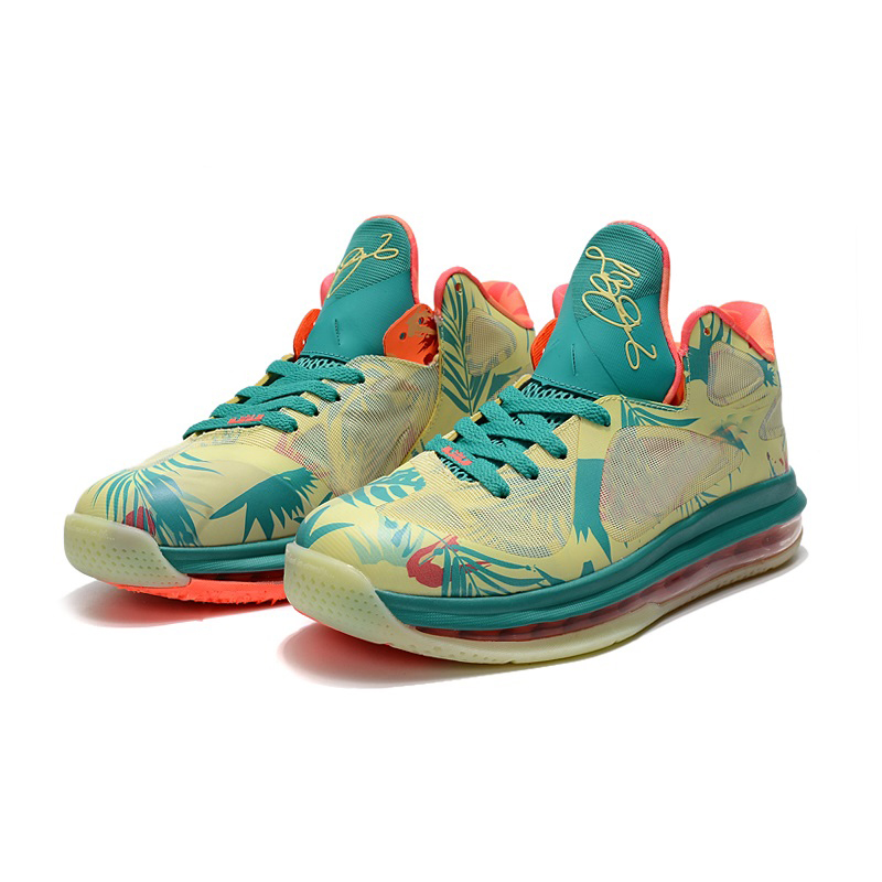 

Mens James lebron 9 ix basketball shoes South Beach Coast Green Yellow Regal Pink Purple Blue Black Red Christmas sneakers tennis with box, Blue low