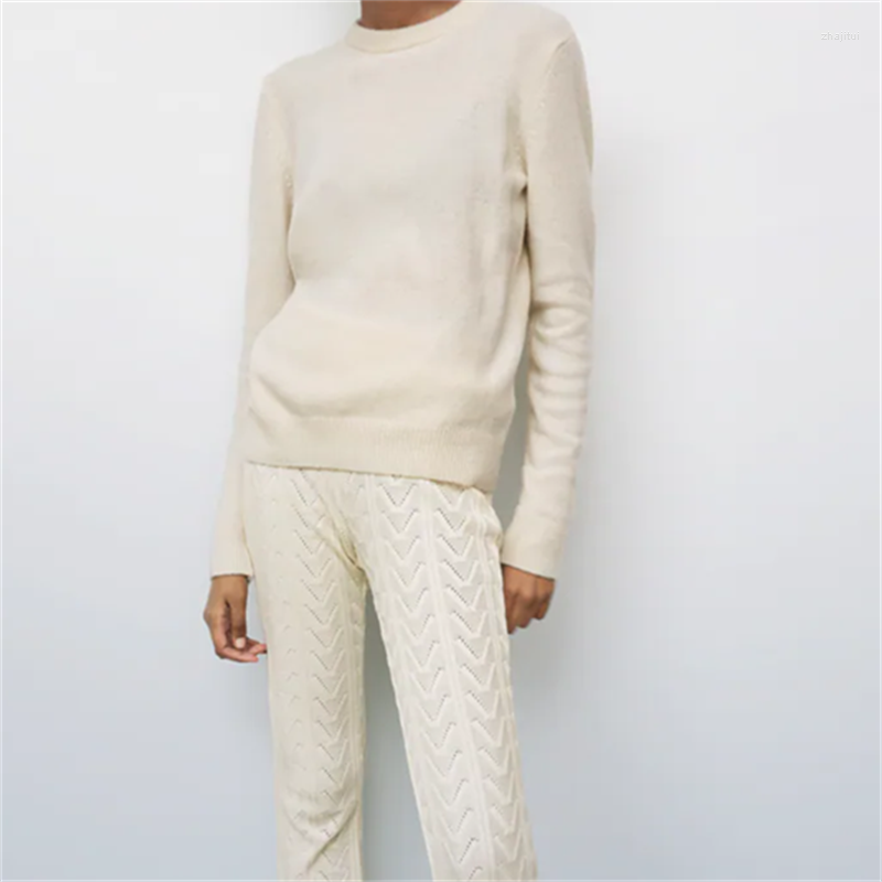 

Women' Sweaters Women' Women 2022 Fashion Soft Touch Loose Cropped Knit Sweater Vintage O Neck Long Sleeve Female Pullovers Chic, Picture shown